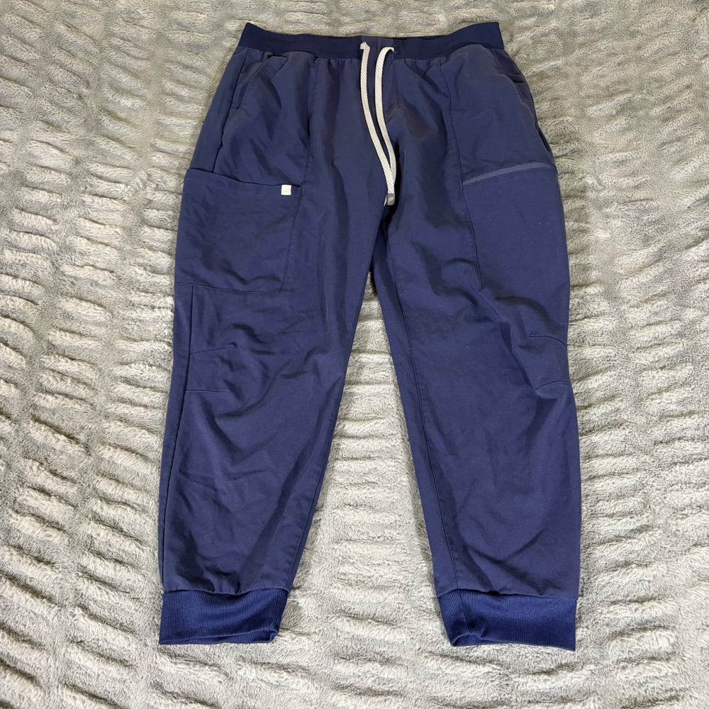 Fabletics Ion Cargo Jogger Pants Navy Blue Large Short GJ2500504-4810-36005